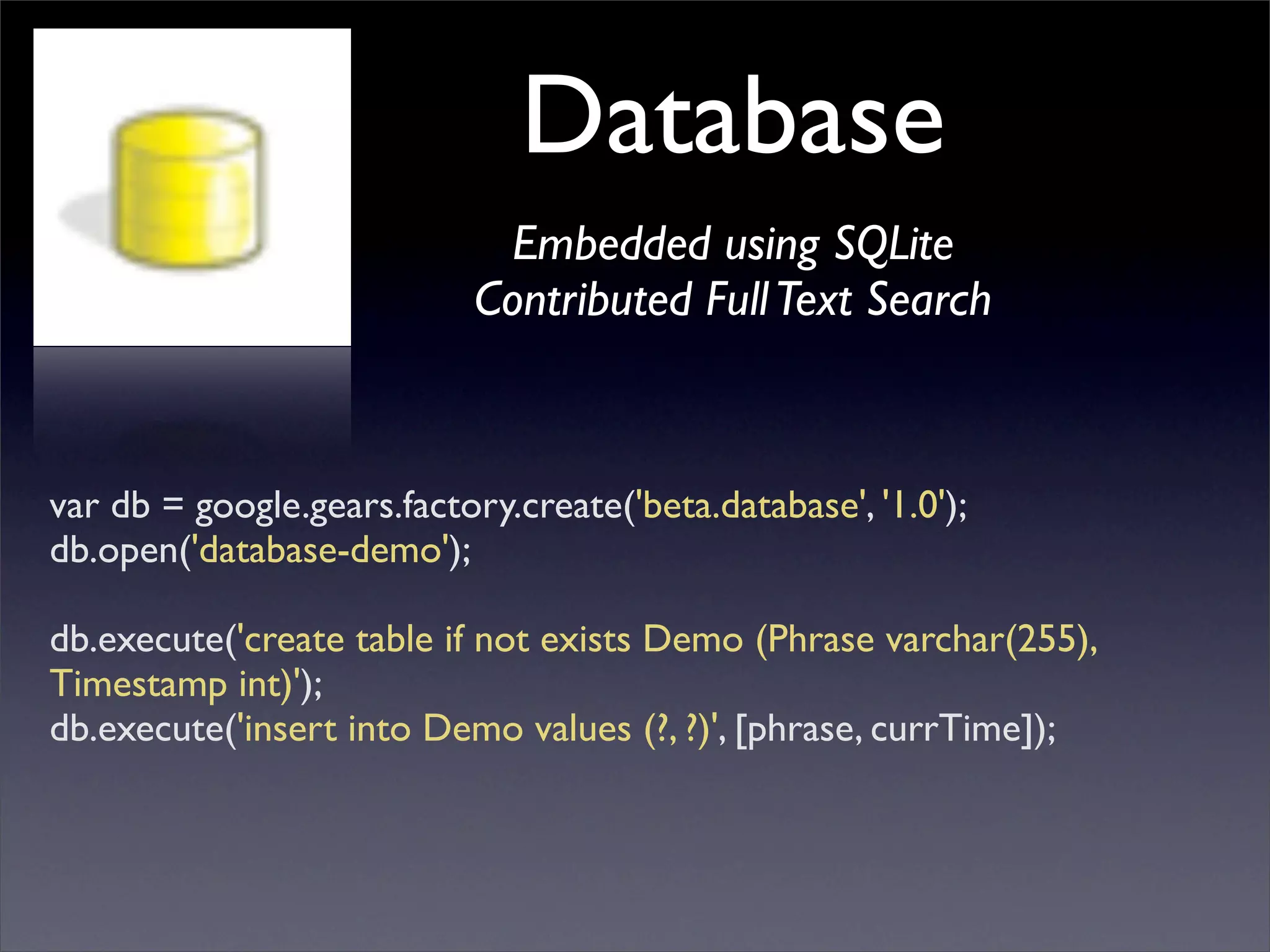 Google Back To Front: From Gears to App Engine and Beyond