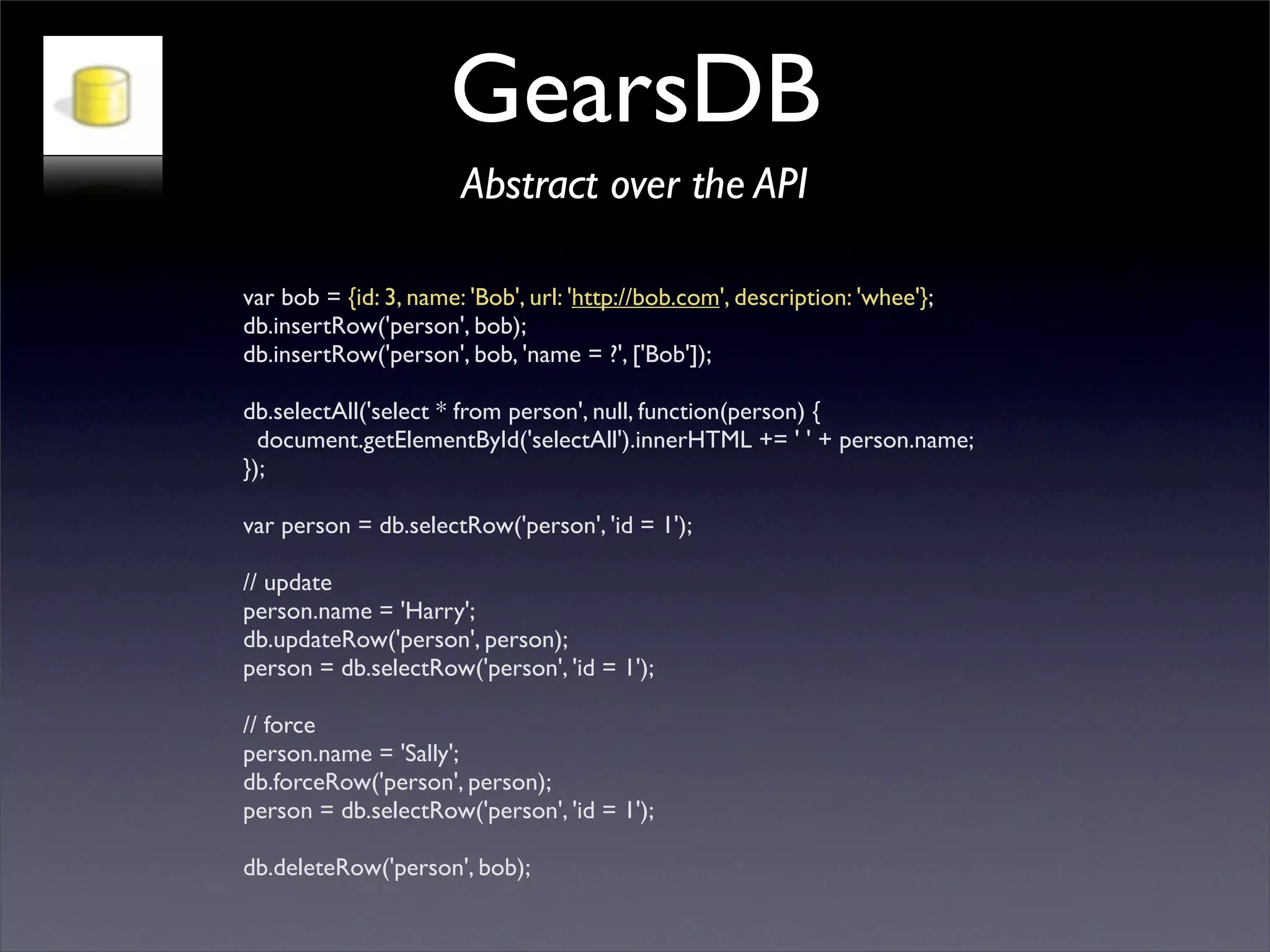 Google Back To Front: From Gears to App Engine and Beyond