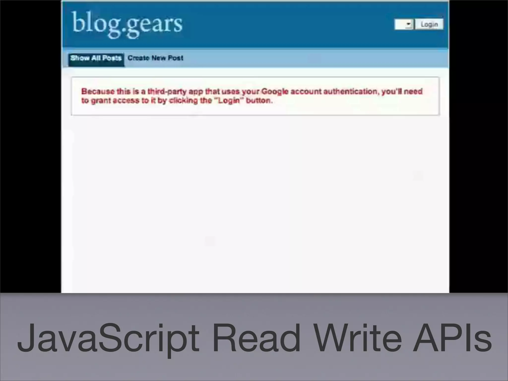 Google Back To Front: From Gears to App Engine and Beyond