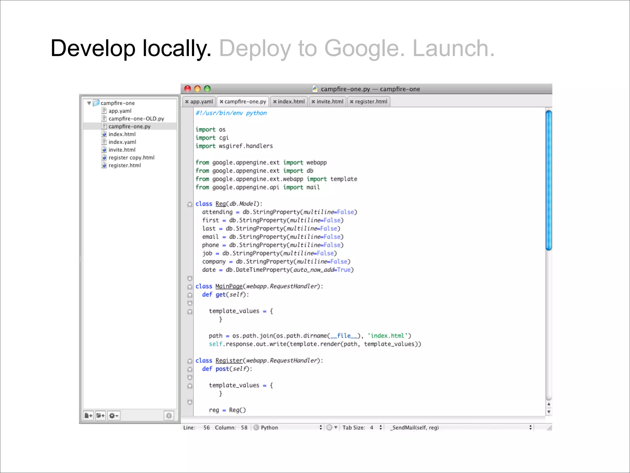 Google Back To Front: From Gears to App Engine and Beyond