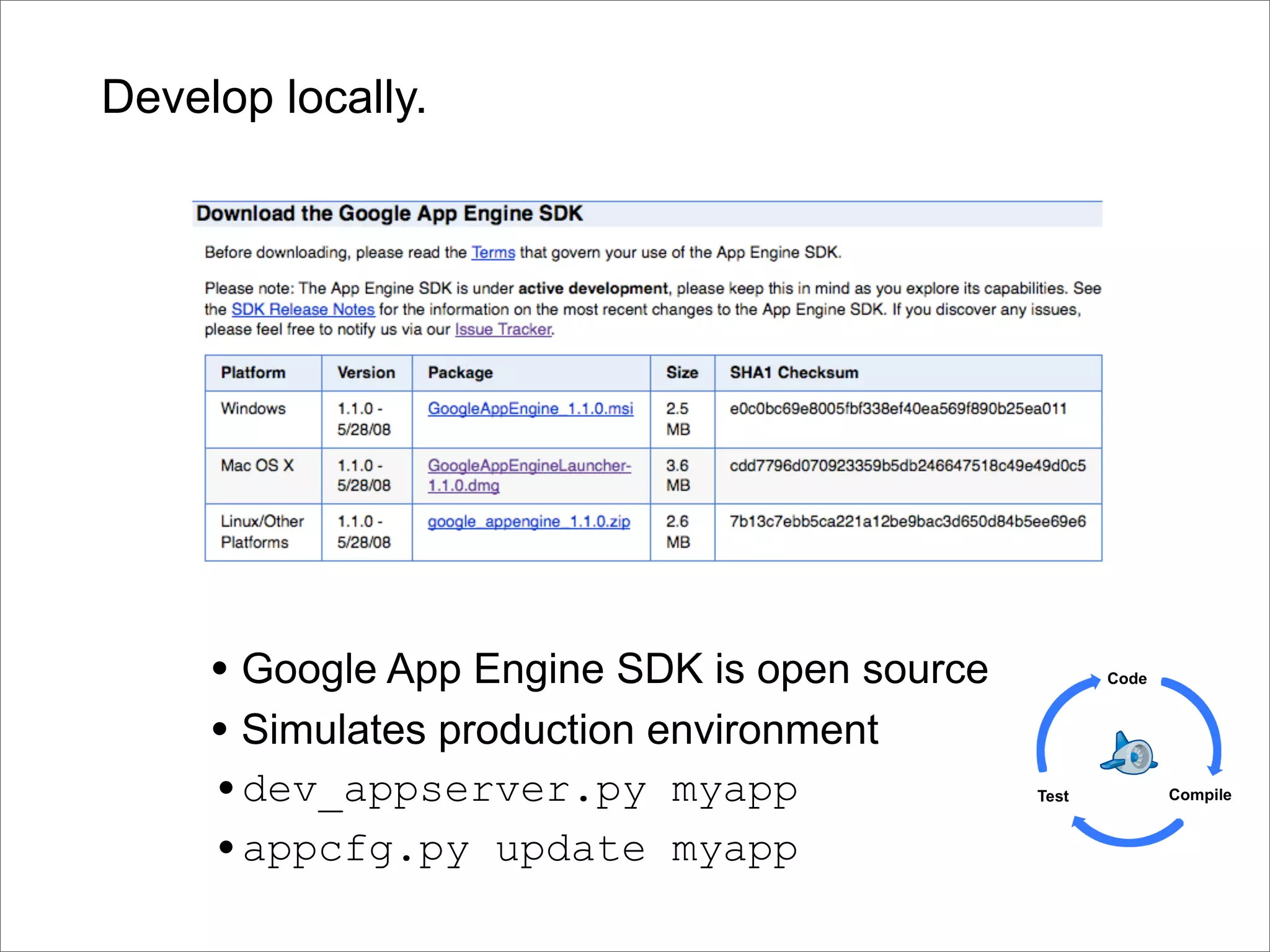 Google Back To Front: From Gears to App Engine and Beyond