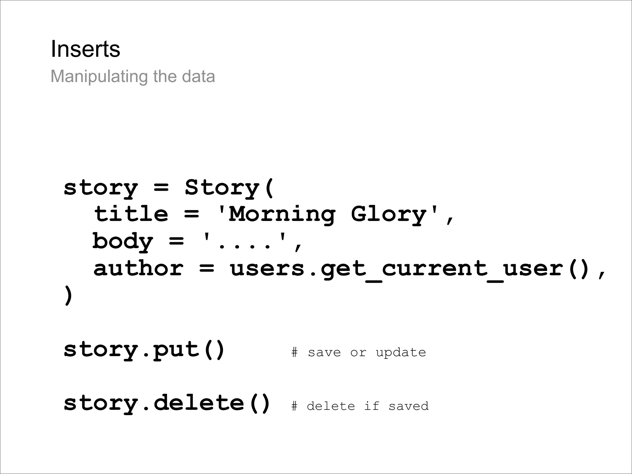 Google Back To Front: From Gears to App Engine and Beyond