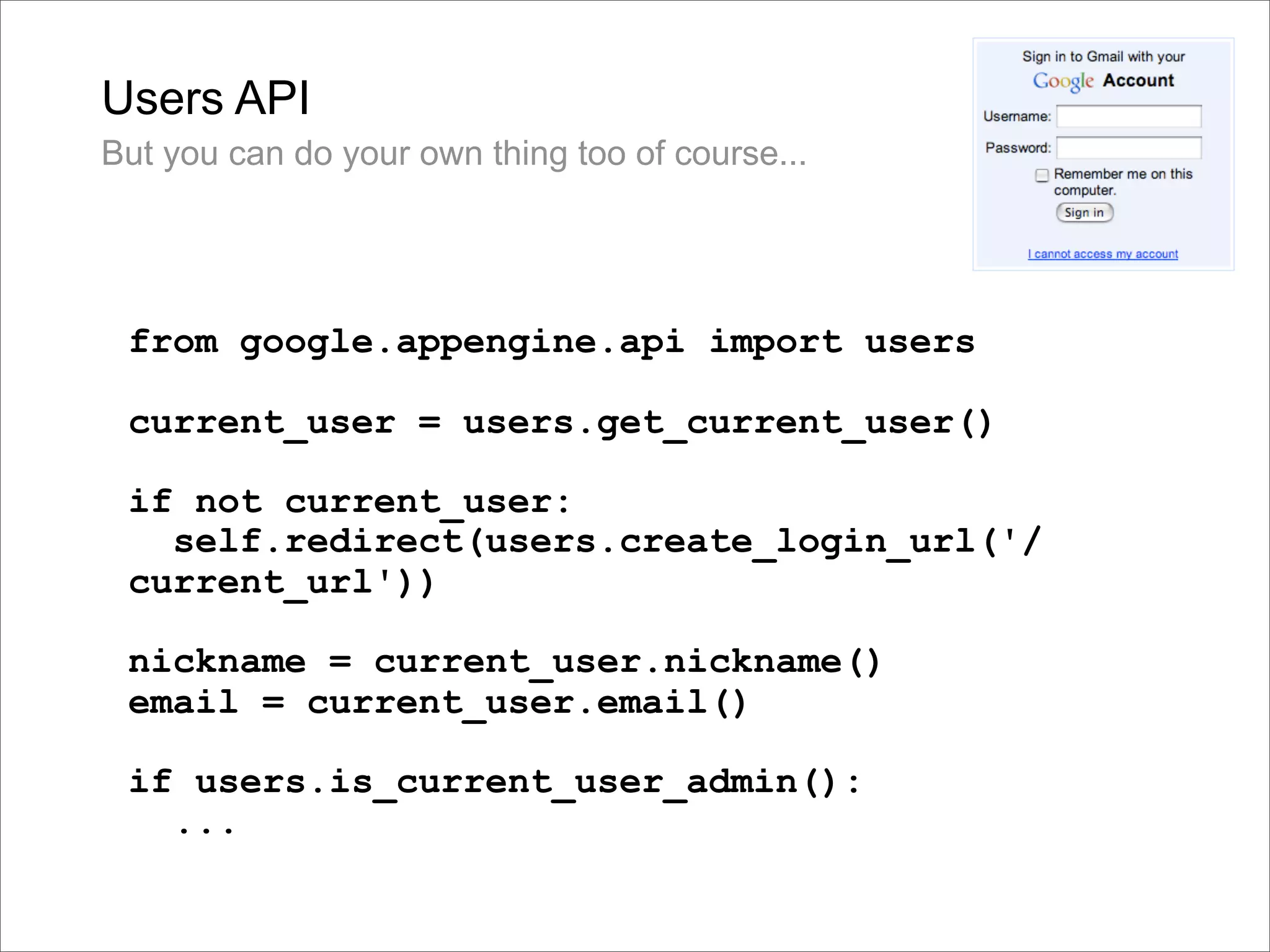 Google Back To Front: From Gears to App Engine and Beyond