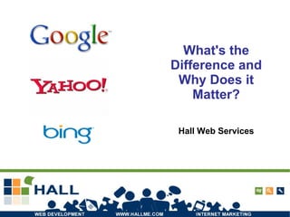 What's the Difference and Why Does it Matter? Hall Web Services 