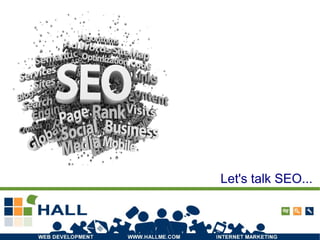 Let's talk SEO...
 
