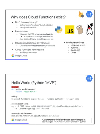 Powerful Google Cloud tools for your hack (2020) | PDF