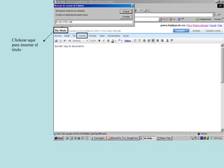 Clickear aquí para insertar el titulo