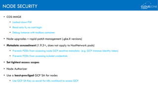 Google Kubernetes Engine Deep Dive Meetup | PDF