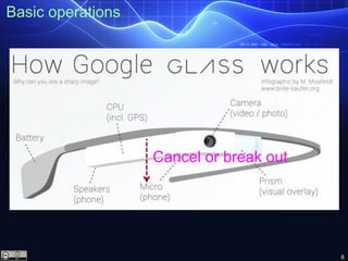 8
Basic operations
Cancel or break out
 