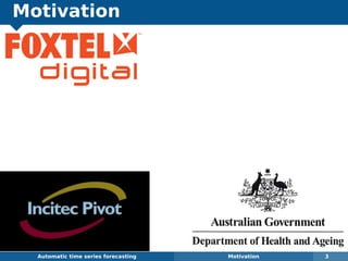 Motivation
Automatic algorithms for time series forecasting Motivation 3
 