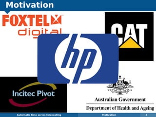 Motivation
Automatic algorithms for time series forecasting Motivation 3
 