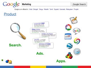 Marketing Search. Ads. Apps. Product 