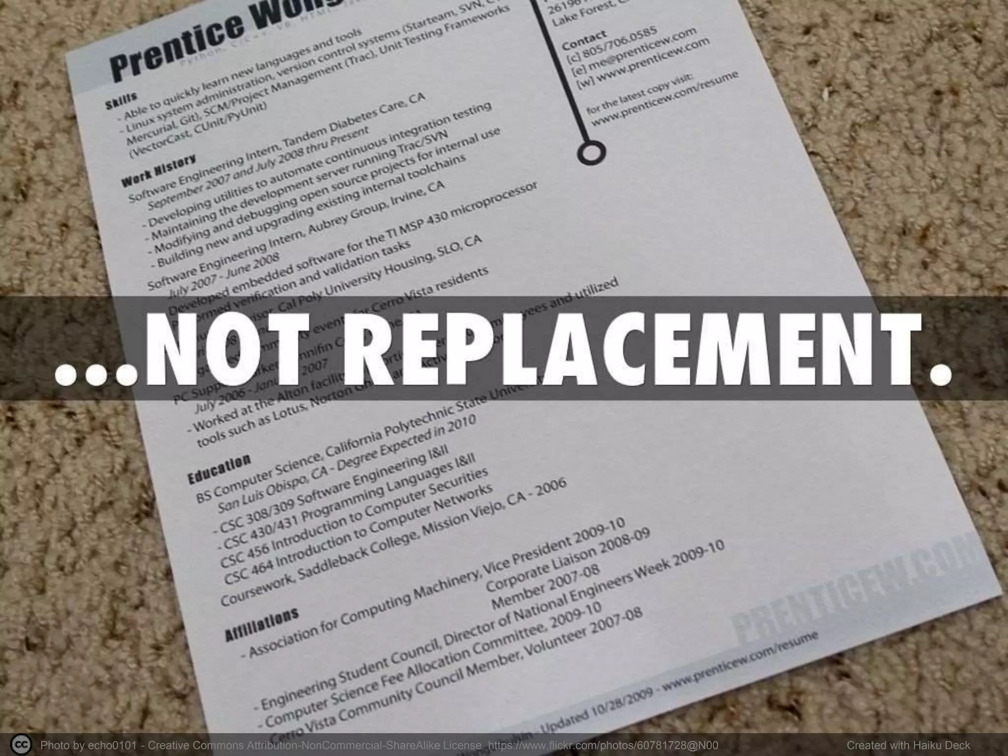 Reading Material
• The Equal Employment Opportunity Commission
has warned about the potential for making
biased decisions after checking social-media
sitehttp://chronicle.com/blogs/onhiring/alls-fair-
in-love-and-linkedin/28937
• “Persona creation is a much more conscious
process in online settings as opposed to off–line.”
http://chronicle.com/blogs/profhacker/how-to-
start-tweeting-and-why-you-might-want-to/26065
 
