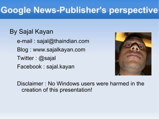 Google News-Publisher's perspective ,[object Object]