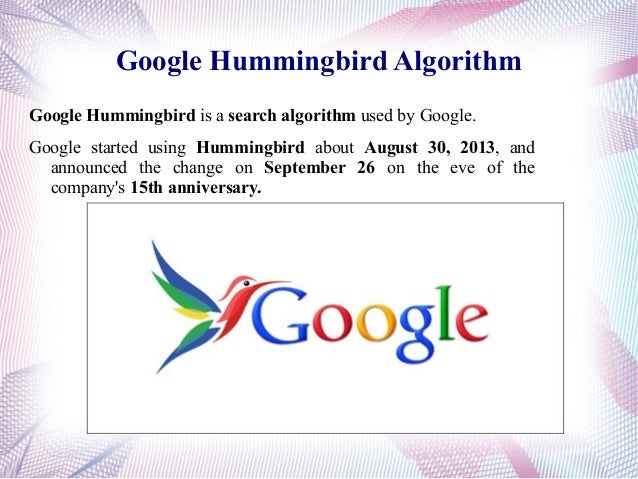About Google Panda Penguin And Hummingbird Algorithm About Google Panda Penguin And Hummingbird Algorithm