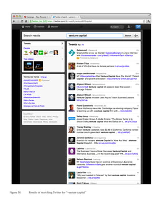 Figure 50.	   Results of searching Twitter for “venture capital”
 