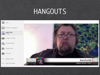 HANGOUTS
 