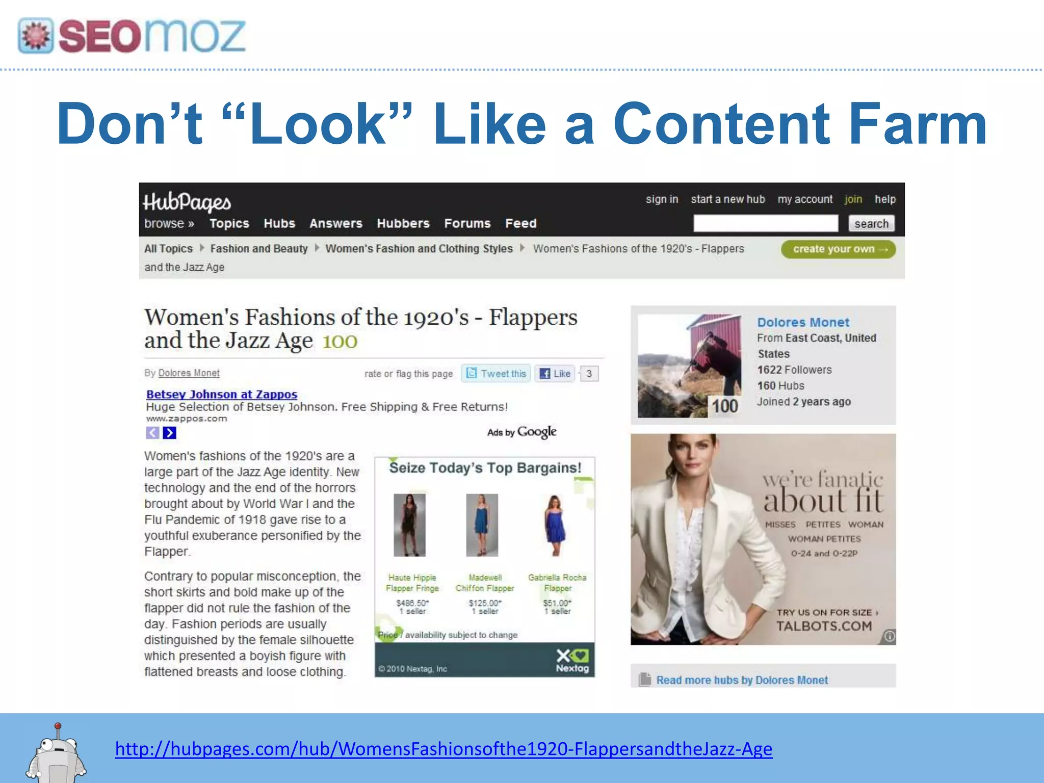 Big Changes from 2009 to 2011 Link-Based Factors are no longer 60%+ of the equation!