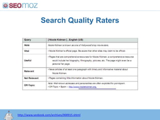 Search Quality Raters<br />http://www.seobook.com/archives/000915.shtml<br />