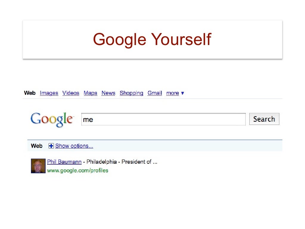 Google Yourself