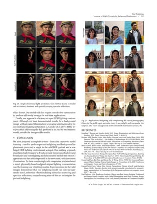 Timely Relight Google Research Siggraph Whitepaper | Total Relighting: Learning to ...