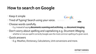 Google search - Tips and Tricks | PDF