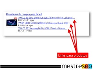 Links para produtos
 
