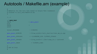 Google Test File presentation des google test dans un contexte de tdd | PPTX