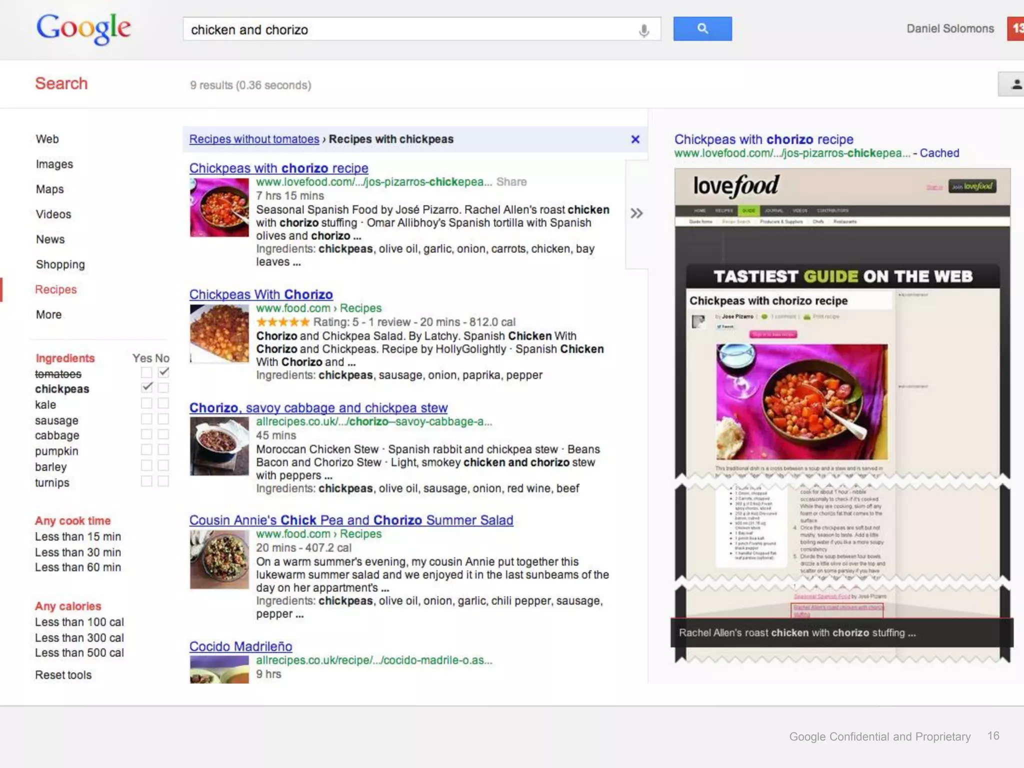 Google Confidential and Proprietary   16
 