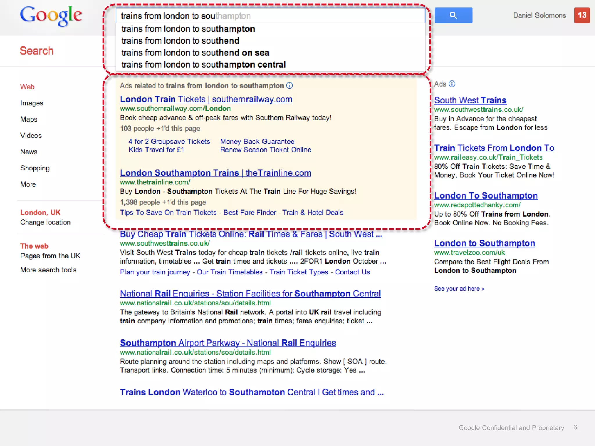 Google Confidential and Proprietary   6
 
