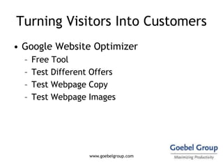 Google Tools Visitor2 Customers