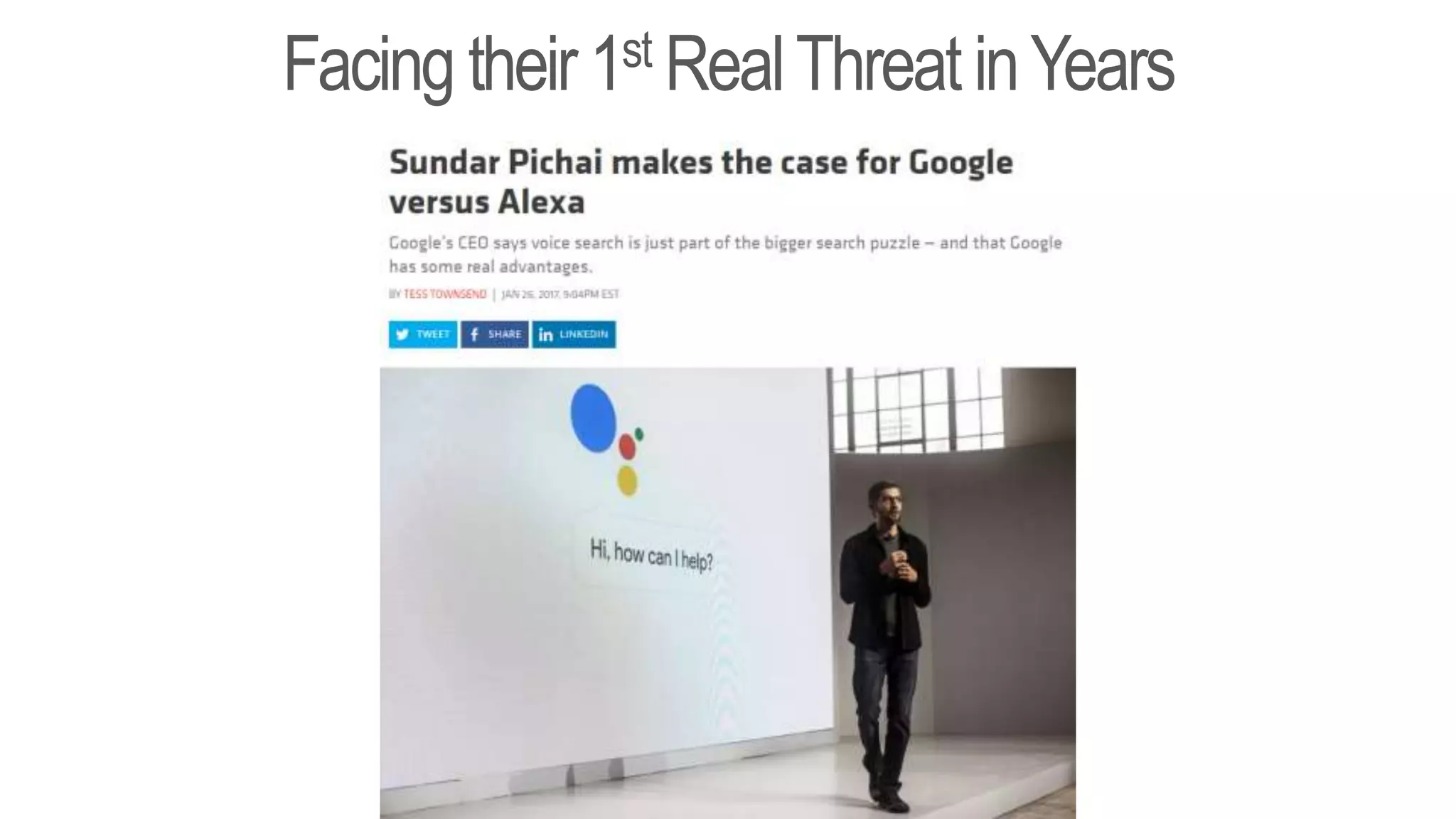 Facing their1st RealThreatinYears
 