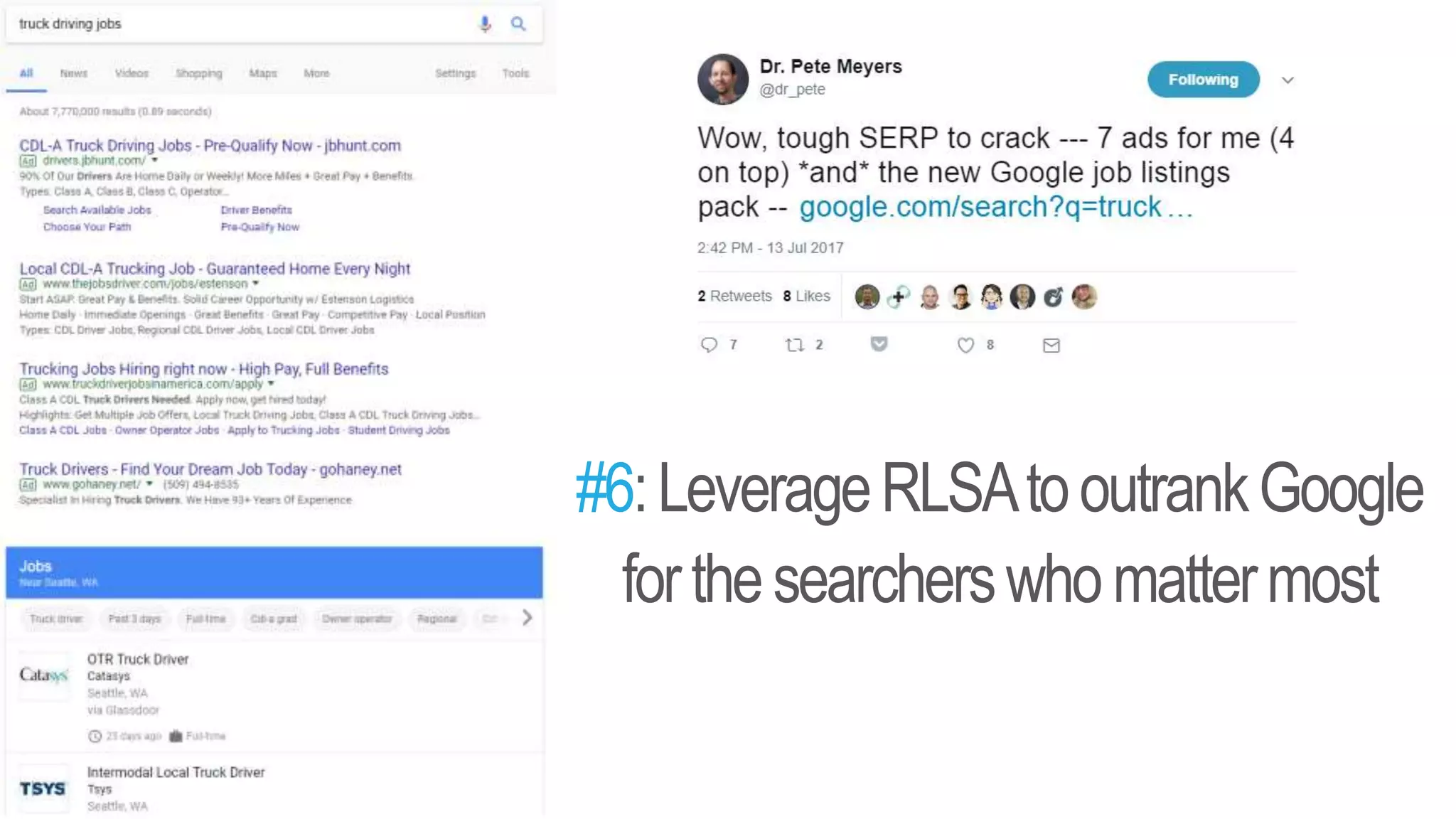 #6:LeverageRLSAtooutrankGoogle
forthesearcherswhomattermost
 