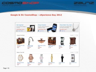 Google & Ihr CosmoShop – eXperience Day 2012




Page  18
 