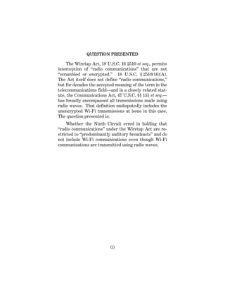 Wiretapping Definition Google v-joffe scotus | PDF
