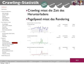 Crawling-Statistik
                                       ‣Crawling: misst die Zeit des
                                  ...