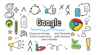 Google
Dayanara Intriago Axel Alvarado
Andrea Sedamanos Jodie Santana
Jaime Mantilla
 