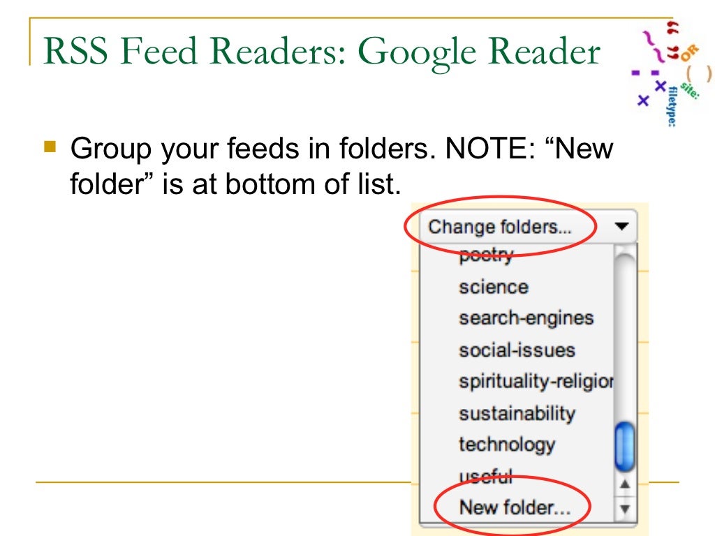 RSS Feed Readers Google Reader