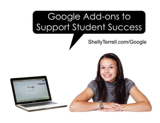 ShellyTerrell.com/Google
Google Add-ons to
Support Student Success
 