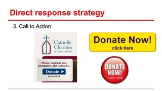 Direct response strategy
3. Call to Action
 