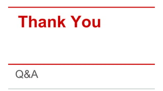 Thank You
Q&A
 