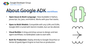 Building Low-Code AI Agents with Google ADK Visual Builder | PPTX