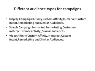 Google ads audiences | PPTX