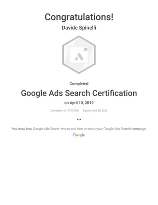 Google ads search certification | PDF