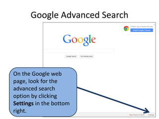 Google advanced search, domain searching plus (oct 2013)