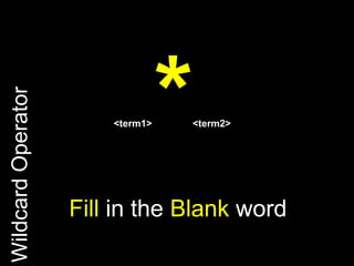 ~<term>Synonym operatorFinds related words