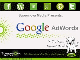 Supernova Media Presents:



                  AdWords
 