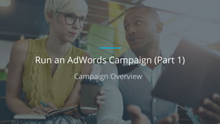 Campaign Overview
Run an AdWords Campaign (Part 1)
 