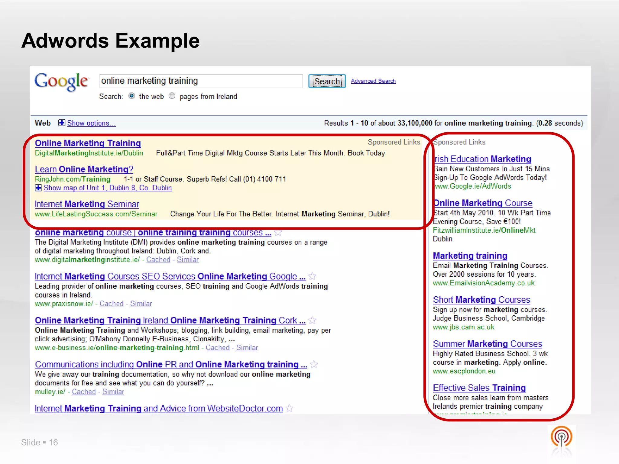 Adwords Example




Slide  16
 