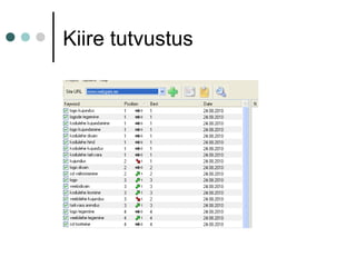 Kiire tutvustus
 